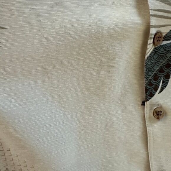 St‎ John Bay Tropical Silk Short Sleeve Shirt   Size X-Large - Picture 6 of 7